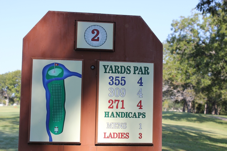 Hole 2 Sign